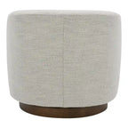 Aurelle Home Modern Upholsted Swivel Barrel Chair