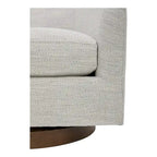 Aurelle Home Modern Upholsted Swivel Barrel Chair