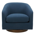 Aurelle Home Modern Upholsted Swivel Barrel Chair