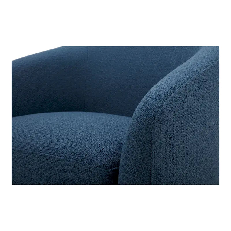 Aurelle Home Modern Upholsted Swivel Barrel Chair