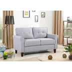 Kouchouk 54.5 Linen Flared Arm Loveseat
