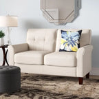 Kouchouk 54.5 Linen Flared Arm Loveseat
