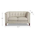 Hydeline Arvo Top Grain Leather Sofa Loveseat and Chair Set with Feather, Memory Foam and Springs
