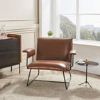 Corvus Deborah Bonded Leather Lounge Arm Chair