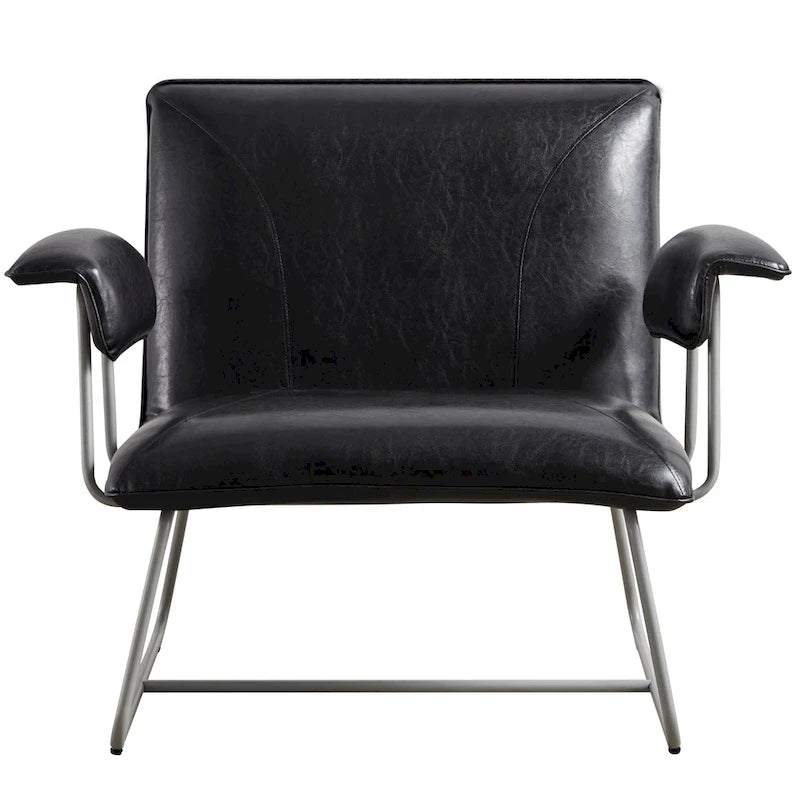 Corvus Deborah Bonded Leather Lounge Arm Chair