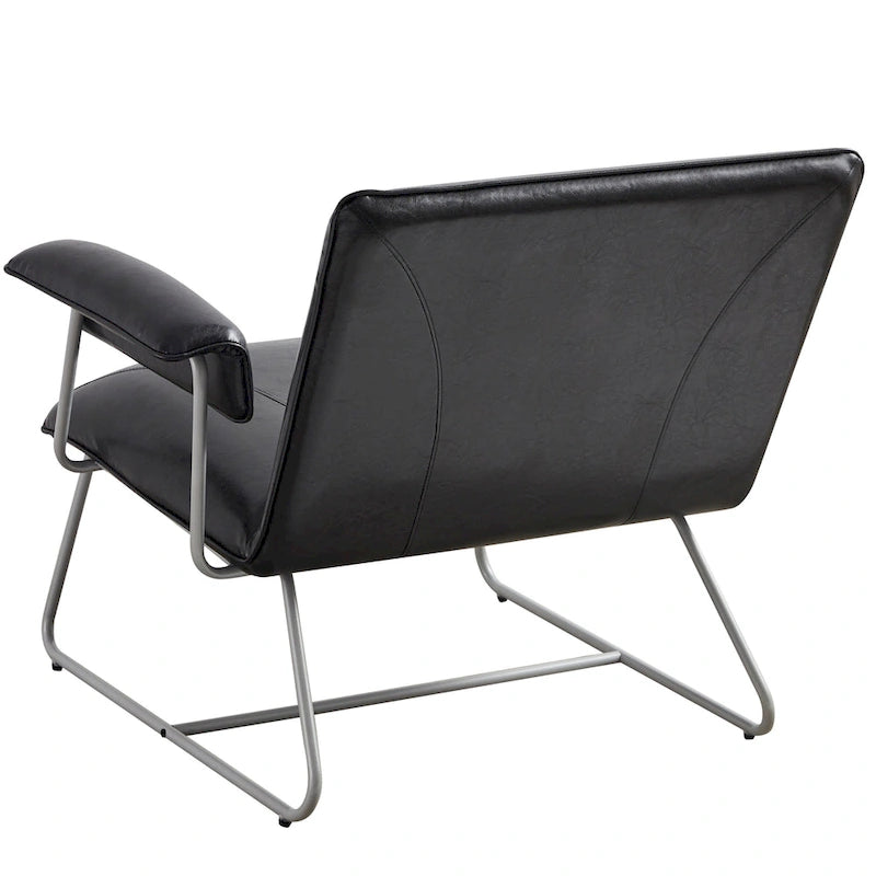 Corvus Deborah Bonded Leather Lounge Arm Chair