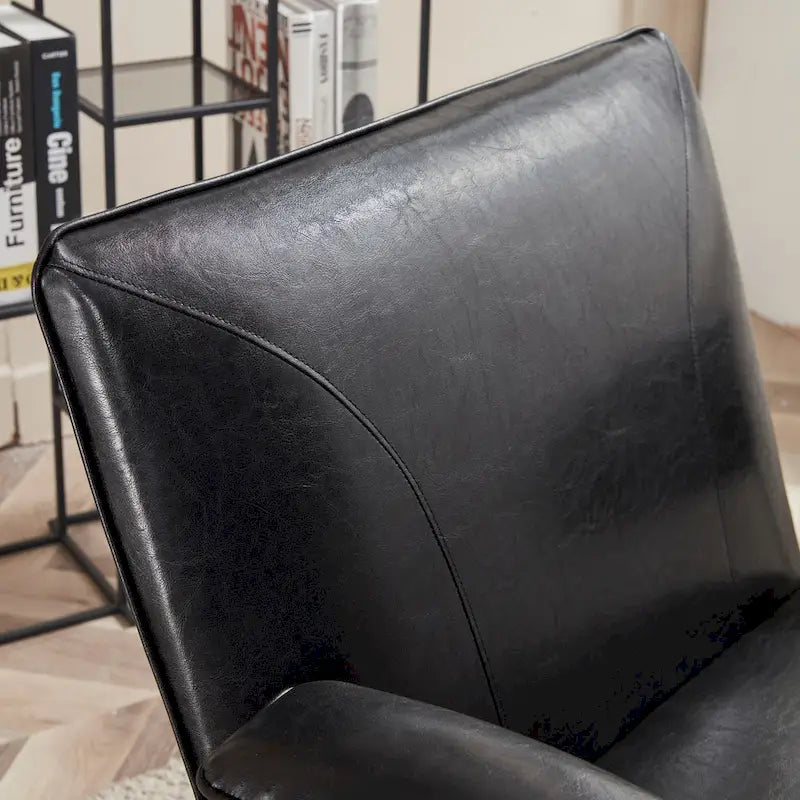 Corvus Deborah Bonded Leather Lounge Arm Chair