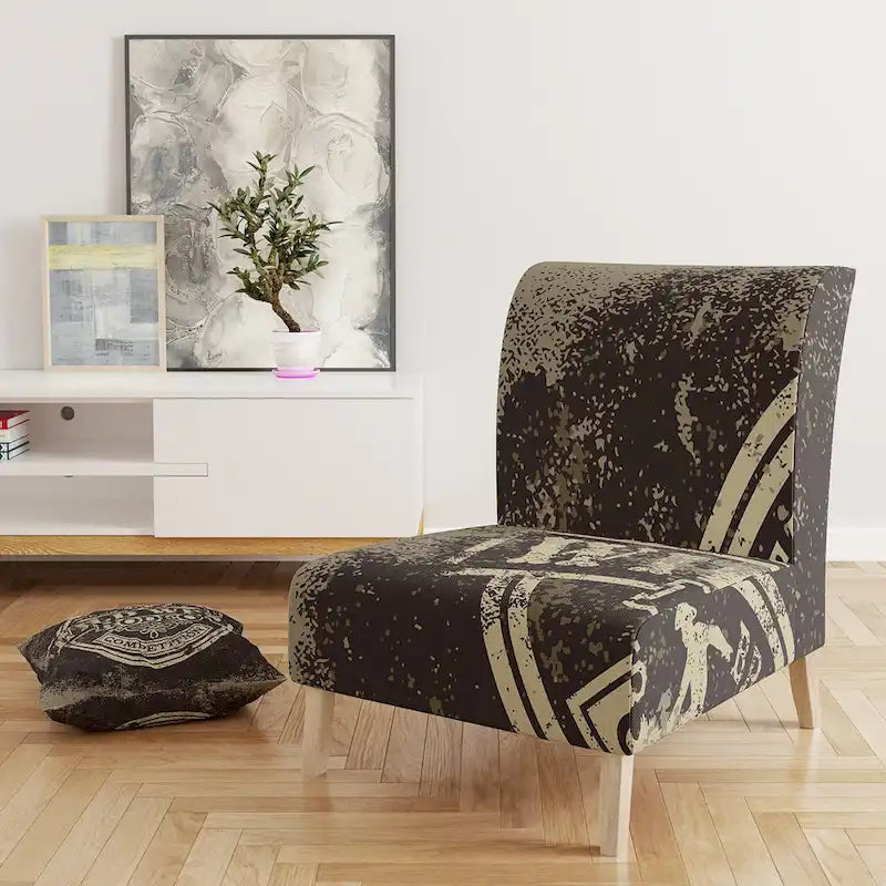 Designart Wild West Rodeo Upholstered Farmhouse Contemporary Accent Chair - Arm Chair