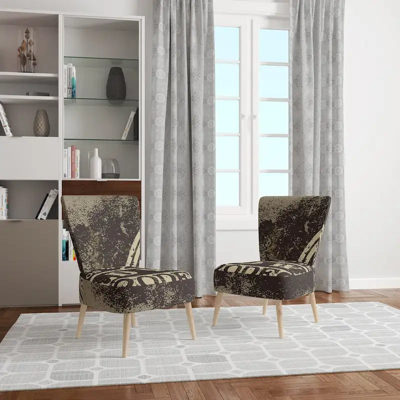 Designart Wild West Rodeo Upholstered Farmhouse Contemporary Accent Chair - Arm Chair