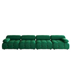 138 Convertible Modular Sectional Sofa, Luxury Modern 4-Seat Wide Couch Sectional for Living Room Bedroom Office Apartment