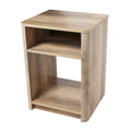 Marble and Wood End Table