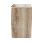Marble and Wood End Table