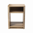 Marble and Wood End Table