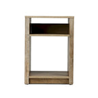 Marble and Wood End Table