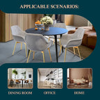 LeisureMod Dining Arm Chair w/ Gold Metal Legs Set of 2 - Light Brown - 24.5Dx25.2Wx33H
