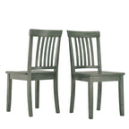 Wilmington II 48-Inch Rectangular Antique Sage Green 5-Piece Dining Set by iNSPIRE Q Classic