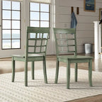 Wilmington II 48-Inch Rectangular Antique Sage Green 5-Piece Dining Set by iNSPIRE Q Classic
