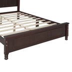 3PCS Retro Design Queen/Full Size Wood Platform Bed Set with 2 Nightstands