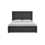 Signature Design by Ashley Foyland Black Storage Bed