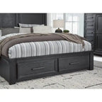 Signature Design by Ashley Foyland Black Storage Bed