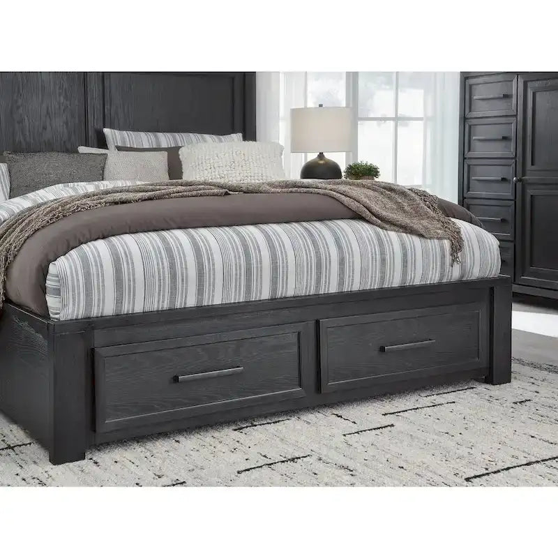 Signature Design by Ashley Foyland Black Storage Bed