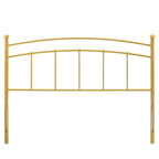 Tyler Arched King Size Gold Metal Headboard