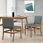 Coston Upholstered Dining Chairs by Christopher Knight Home- Set of 2