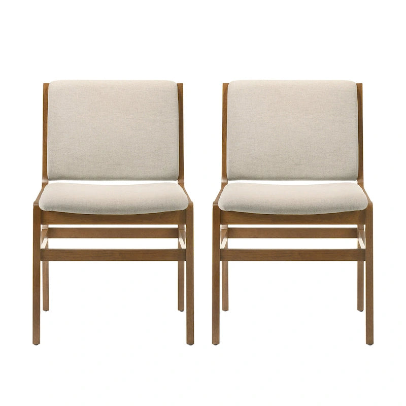 Coston Upholstered Dining Chairs by Christopher Knight Home- Set of 2