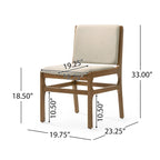 Coston Upholstered Dining Chairs by Christopher Knight Home- Set of 2