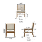 Coston Upholstered Dining Chairs by Christopher Knight Home- Set of 2