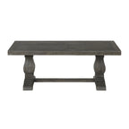 50 Solid Wood Pedestal Coffee Table