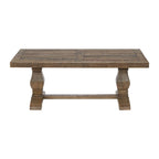 50 Solid Wood Pedestal Coffee Table