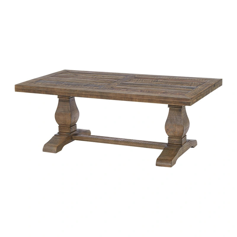 50 Solid Wood Pedestal Coffee Table
