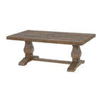 50 Solid Wood Pedestal Coffee Table