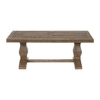50 Solid Wood Pedestal Coffee Table