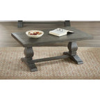 50 Solid Wood Pedestal Coffee Table