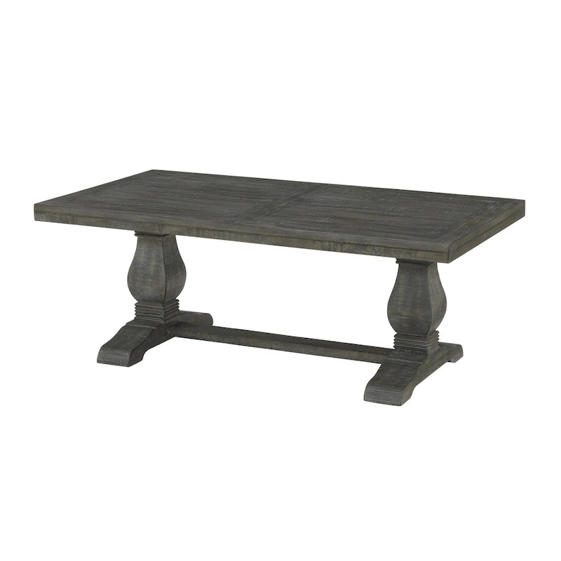 50 Solid Wood Pedestal Coffee Table