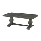 50 Solid Wood Pedestal Coffee Table