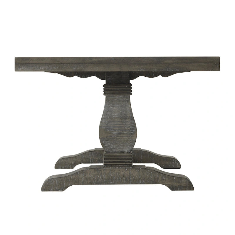 50 Solid Wood Pedestal Coffee Table