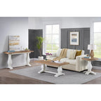 50 Solid Wood Pedestal Coffee Table