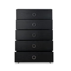 Modern Rectangular Wooden 5-Drawers Chest