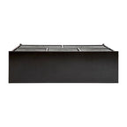 5 Drawer Storage Chest with Wood Top & Dark Fabric Pull Drawers