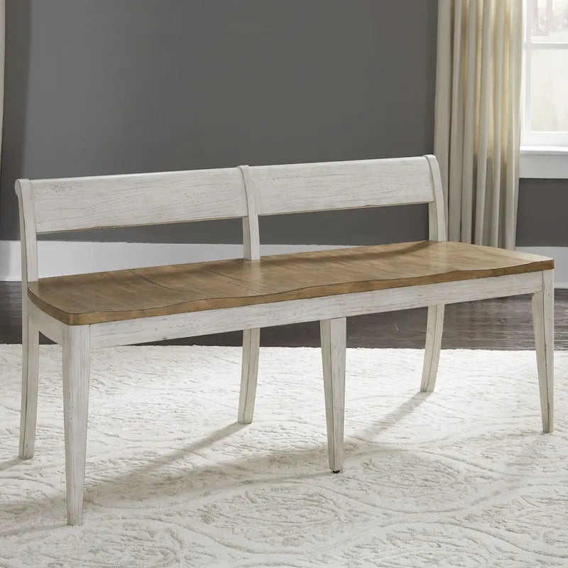 Farmhouse Reimagined Antique White 6 Piece Trestle Set