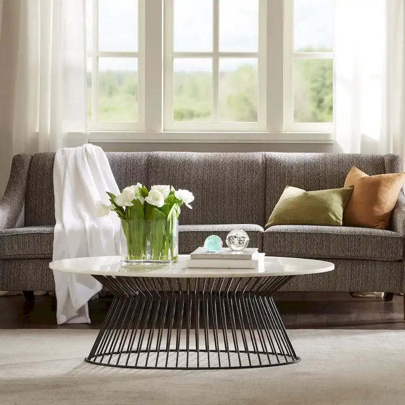 Madison Park Keaton Black/White Coffee Table