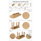 67 Pedestal Dining Table - Oak