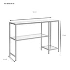 Carolina Living Rayna Console Table with Shelves - Gold