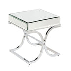 Chrome Mirrored Side Table