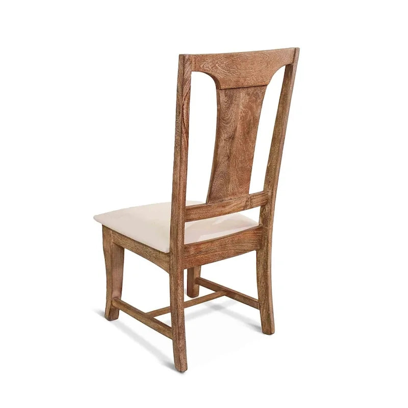 Pengrove Mango Wood Upholstered Dining Chairs, Set of 2 - N/A