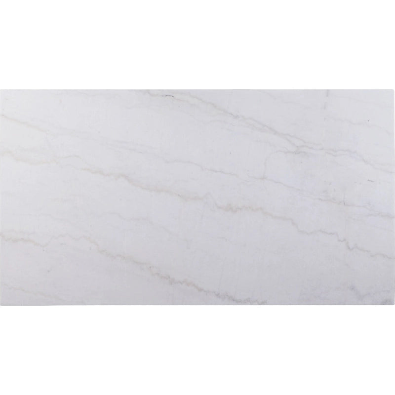 Rectangular Marble Dining Table in White and Weathered Espresso