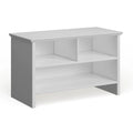 Porch & Den Candace White Wood Shoe Bench
